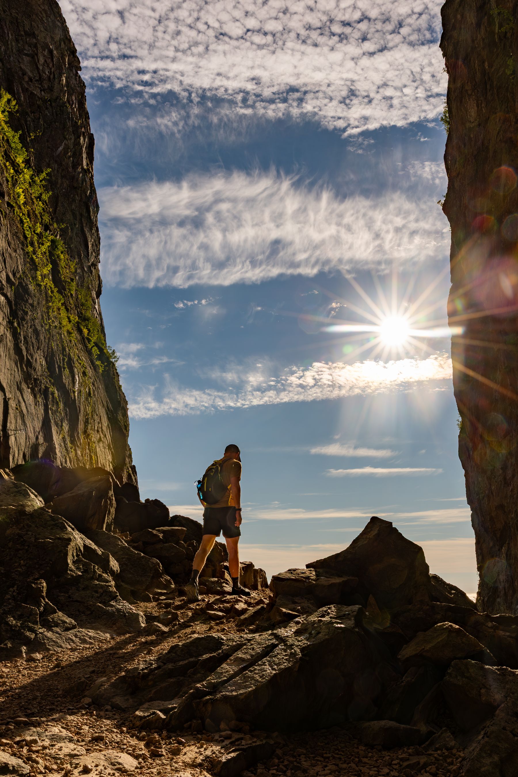Seth in Torghatten Keyhole Cave 3